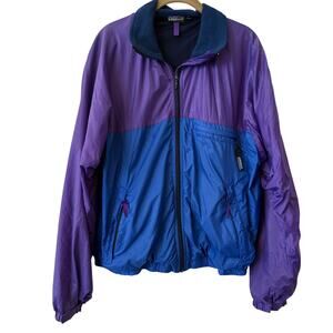 Vintage Patagonia 80s-Style Retro Colorblock Windbreaker Full Zip W/Pockets-M